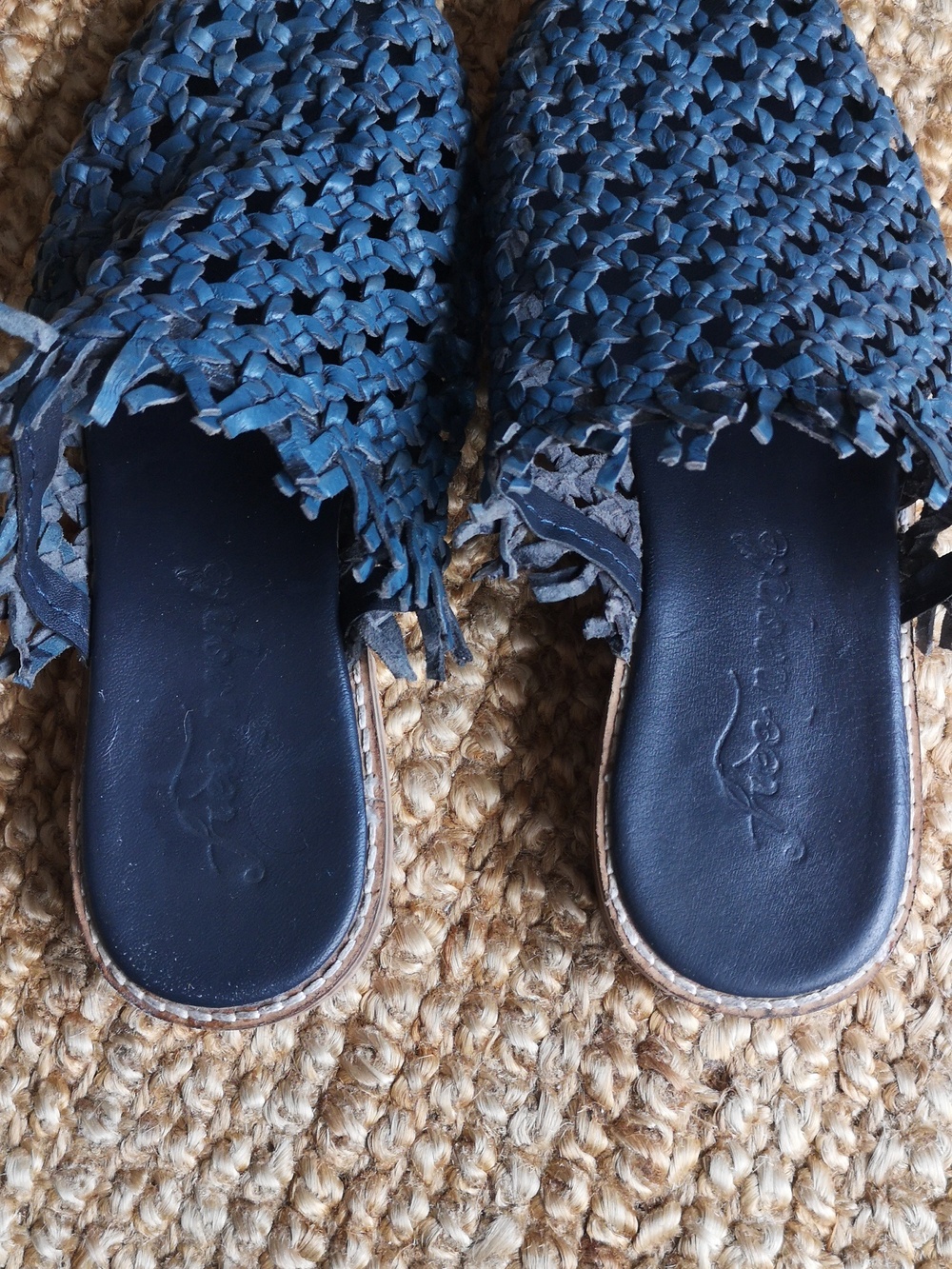 Free People blue woven leather flats - Picture 10 of 15